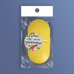 Цена за 2 шт. Таблетница Pill Box, 6 секций, 10×5.5×3 см, МИКС