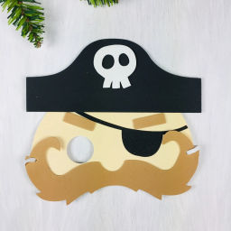 Цена за 4 шт. Маска "Пират", пвх