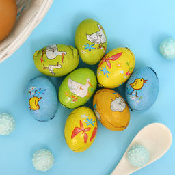 Шоколад молочный Only пасхальные яйца с ореховой начинкой, птицы 100 г - Simaland фото 2