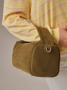 Замшевая сумка Solea DBR 31365 белый мох  фото 3