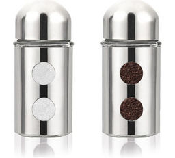 Набор для специй 2 предмета (сталь): солонка 1х80мл, перечница 1х80мл LARA (LR08-11)  фото 6