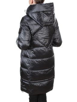 9106 BLACK Пальто зимнее женское FLOWEROVE (200 гр. холлофайбера) - Fashion фото 4
