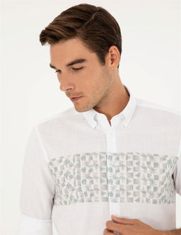 Ye_il Regular Fit Uzun Kollu G_mlek - Pierre cardin фото 2