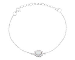 Браслет, опал белый выр., Ю-40001р