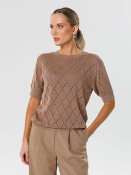 Блузка вязаная