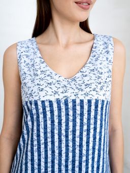 Сарафан хлопок 100%,сине-голубой - Binita фото 7