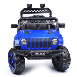 Электромобиль "Кросс" на аккумуляторе, с р/у управлением, в коробке (синий)