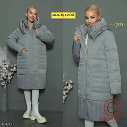 Женская зимняя куртка длинная - Bruno фото 3