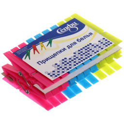 Цена за 5 шт. Прищепки бельевые Селфи (20шт) 80С