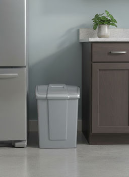 Контейнер для мусора "Форте" 19л серебристый С342СРБ