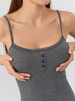 Боди женское серое