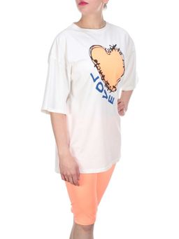 KD-866 ORANGE Костюм-двойка женский 7986 TREND