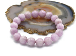 Браслет из Кунцита шарик 10мм, 34г