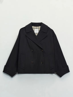 Двубортный укороченный тренч ZR2604102214-27 / Zarina  фото 8