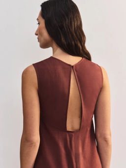 Льняное платье макси ZR2605012902-21 / Zarina фото 7