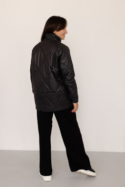 Куртка женская демисезонная 24680 (черный/серый опал) - Kankan фото 14