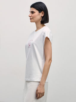 Футболка с принтом / Zarina  фото 4