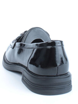 03-DYL140-2 BLACK Лоферы женские (натуральная кожа)