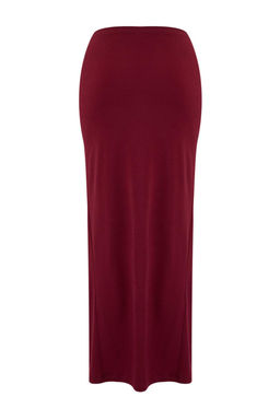 Bordo Orme Maxi Dokum Aksesuarl? Plaj Pareo TBESS25PR00007