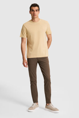 Erkek Regular Fit Bisiklet Yaka Bej Basic Ti__rt - U.s. polo assn фото 4