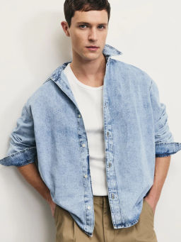 верхняя сорочка джинсовая мужская / Zarina