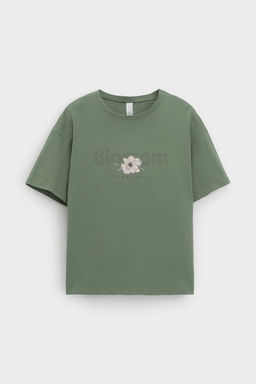 Е 20053/24/папоротник,крупные цветы пижама жен