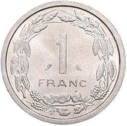 Монета 1 франк 1969 года Экваториальная Африка (Камерун)