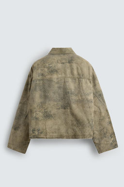 ABSTRACT PRINT BOXY FIT JACKET