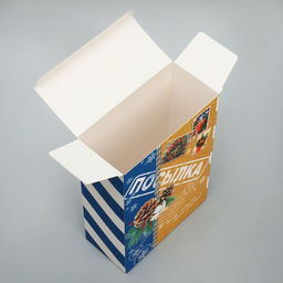 Цена за 2 шт. Коробка подарочная новогодняя складная «Посылка», 16 х 23 х 7.5 см, Новый год