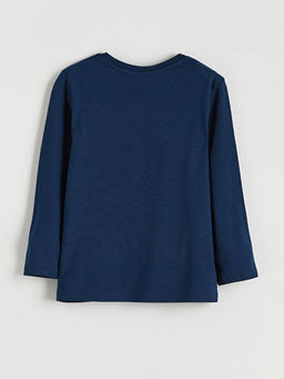 Bisiklet Yaka Sonic Bask?l? Erkek ?ocuk Pijama Tak?m?