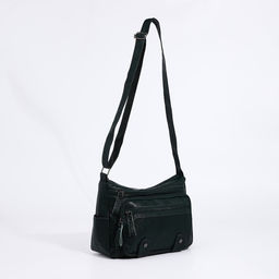 Сумка-мешок на молнии, цвет зелёный - Simaland фото 6