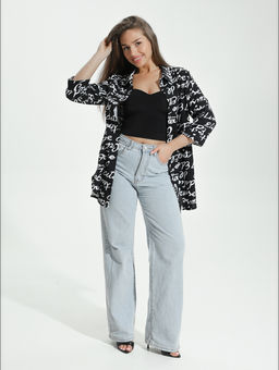 Жанетта туника женская (полоса синий) - Lovetex фото 92