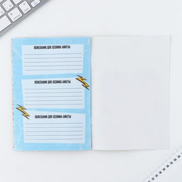 Анкета для мальчиков и ручка «23 февраля: Кот»