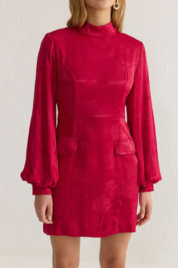 TRENDYOLMILLA Siyah Animal A Kesim Mini Dokuma Elbise TWOAW25EL00475  фото 9