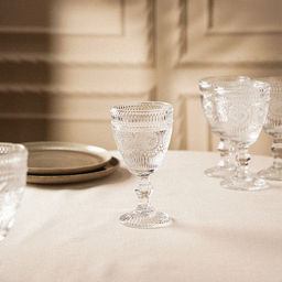 Бокалы для вина SL Home «Ларго», 300 мл, 9×17 см, набор 6 шт., стекло, прозрачные