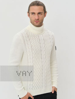 Свитер мужской 5232-12151. 118 молоко