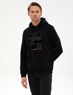 Siyah Regular Fit Sweatshirt - Pierre cardin фото 3