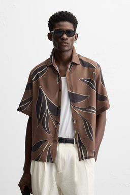 LEAF PRINT SHIRT - Zara фото 2