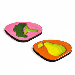 Головоломка деревянная. Повтори по образцу «Овощи и фрукты», развивающие игры для детей