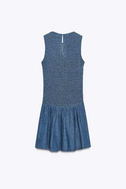 SHORT HONEYCOMB DRESS - Zara фото 6