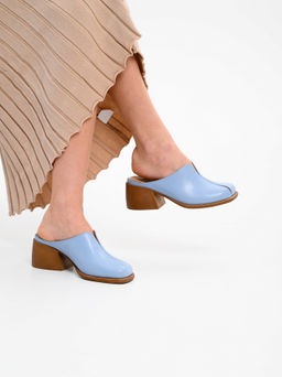 Сабо 5200.23663br.Голубая виктория+коричневый