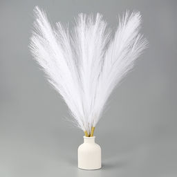 Сухоцветы искусственные «Пампасная трава», 43 см, 3 шт., белый