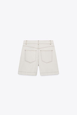 Z1975 DENIM MOM FIT BERMUDA SHORTS - Zara фото 5