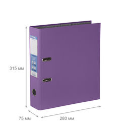 Expert Complete Регистратор PVC 75 мм 10 шт. Classic A4 арочный механ. лён сиреневый 251799