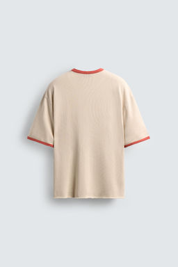 WASHED PRINT KNIT T-SHIRT - Zara фото 8