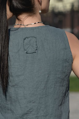 Жилет 100% лен - Новый лен фото 12