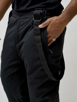 Горнолыжный костюм мужской зимний желтого цвета 372J