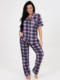 7 ПИЖАМНЫЙ КОСТЮМ (Розовая клетка) - А-дина фото 3