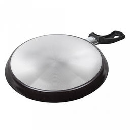 "ХИТ" Сковорода блинная с тефлоновым покрытием д25см, h2см, s0,18см (Россия)