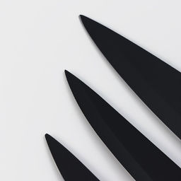 Набор кухонных принадлежностей Доляна Simplex, 3 шт, длина лезвий (10 см, 12,7 см, 19 см), цвет чёрный  фото 3